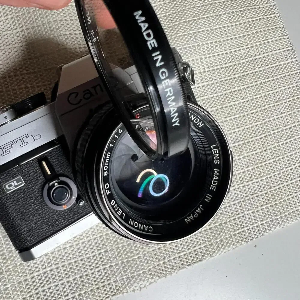 Canon FTb QL 35mm SLR Film‎ Camera FD 50mm f/1.4 S.C. Lens Made in Japan Vintage